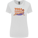 Funny Inspirational Yoga Womens Wider Cut T-Shirt White