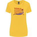 Funny Inspirational Yoga Womens Wider Cut T-Shirt Yellow