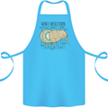 Funny Kiwi Fruit Bird Disection Cotton Apron 100% Organic Turquoise