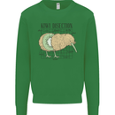 Funny Kiwi Fruit Bird Disection Kids Sweatshirt Jumper Irish Green