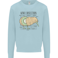 Funny Kiwi Fruit Bird Disection Kids Sweatshirt Jumper Light Blue
