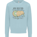 Funny Kiwi Fruit Bird Disection Kids Sweatshirt Jumper Light Blue