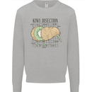Funny Kiwi Fruit Bird Disection Kids Sweatshirt Jumper Sports Grey