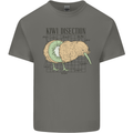 Funny Kiwi Fruit Bird Disection Kids T-Shirt Childrens Charcoal