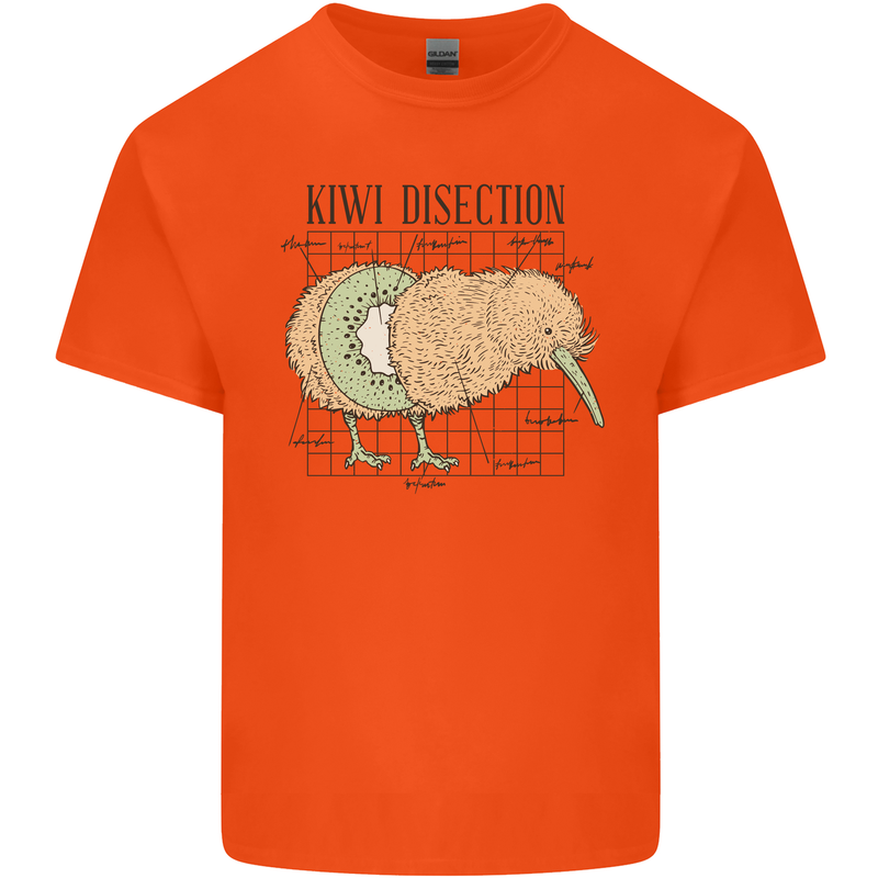 Funny Kiwi Fruit Bird Disection Kids T-Shirt Childrens Orange