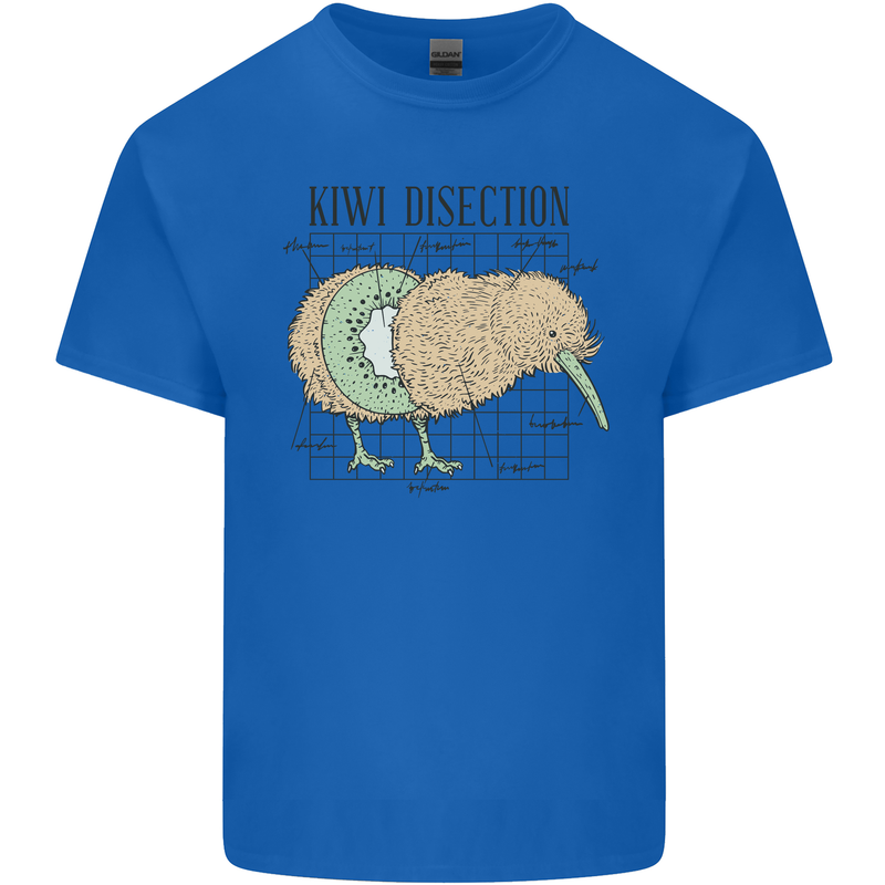 Funny Kiwi Fruit Bird Disection Kids T-Shirt Childrens Royal Blue