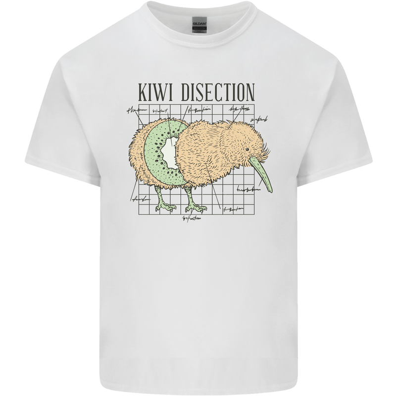 Funny Kiwi Fruit Bird Disection Kids T-Shirt Childrens White