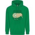 Funny Kiwi Fruit Bird Disection Mens 80% Cotton Hoodie Irish Green