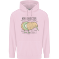 Funny Kiwi Fruit Bird Disection Mens 80% Cotton Hoodie Light Pink