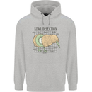 Funny Kiwi Fruit Bird Disection Mens 80% Cotton Hoodie Sports Grey