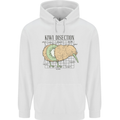 Funny Kiwi Fruit Bird Disection Mens 80% Cotton Hoodie White