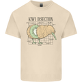 Funny Kiwi Fruit Bird Disection Mens Cotton T-Shirt Tee Top Natural