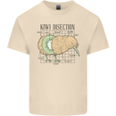 Funny Kiwi Fruit Bird Disection Mens Cotton T-Shirt Tee Top Natural