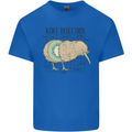 Funny Kiwi Fruit Bird Disection Mens Cotton T-Shirt Tee Top Royal Blue