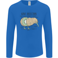 Funny Kiwi Fruit Bird Disection Mens Long Sleeve T-Shirt Royal Blue