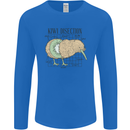 Funny Kiwi Fruit Bird Disection Mens Long Sleeve T-Shirt Royal Blue