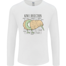 Funny Kiwi Fruit Bird Disection Mens Long Sleeve T-Shirt White