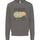Funny Kiwi Fruit Bird Disection Mens Sweatshirt Jumper Charcoal