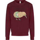 Funny Kiwi Fruit Bird Disection Mens Sweatshirt Jumper Maroon