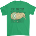 Funny Kiwi Fruit Bird Disection Mens T-Shirt 100% Cotton Irish Green