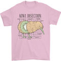 Funny Kiwi Fruit Bird Disection Mens T-Shirt 100% Cotton Light Pink