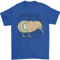 Funny Kiwi Fruit Bird Disection Mens T-Shirt 100% Cotton Royal Blue