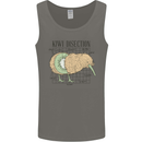 Funny Kiwi Fruit Bird Disection Mens Vest Tank Top Charcoal