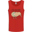 Funny Kiwi Fruit Bird Disection Mens Vest Tank Top Red