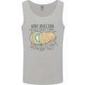 Funny Kiwi Fruit Bird Disection Mens Vest Tank Top Sports Grey