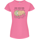 Funny Kiwi Fruit Bird Disection Womens Petite Cut T-Shirt Azalea
