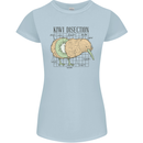 Funny Kiwi Fruit Bird Disection Womens Petite Cut T-Shirt Light Blue