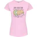 Funny Kiwi Fruit Bird Disection Womens Petite Cut T-Shirt Light Pink