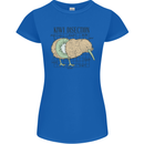 Funny Kiwi Fruit Bird Disection Womens Petite Cut T-Shirt Royal Blue