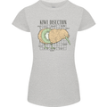 Funny Kiwi Fruit Bird Disection Womens Petite Cut T-Shirt Sports Grey