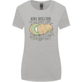 Funny Kiwi Fruit Bird Disection Womens Wider Cut T-Shirt Sports Grey