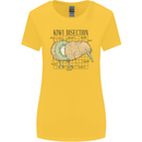 Funny Kiwi Fruit Bird Disection Womens Wider Cut T-Shirt Yellow