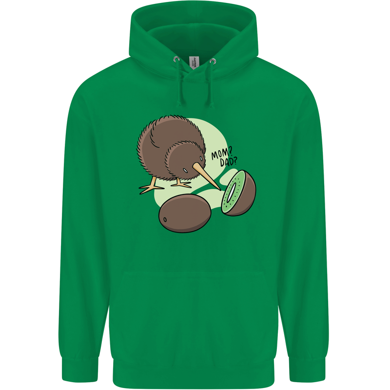 Funny Kiwi Fruit Bird Mom Dad Childrens Kids Hoodie Irish Green