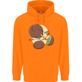 Funny Kiwi Fruit Bird Mom Dad Childrens Kids Hoodie Orange