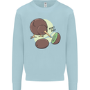 Funny Kiwi Fruit Bird Mom Dad Kids Sweatshirt Jumper Light Blue