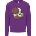 Funny Kiwi Fruit Bird Mom Dad Kids Sweatshirt Jumper Purple