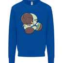 Funny Kiwi Fruit Bird Mom Dad Kids Sweatshirt Jumper Royal Blue
