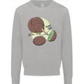 Funny Kiwi Fruit Bird Mom Dad Kids Sweatshirt Jumper Sports Grey