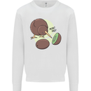 Funny Kiwi Fruit Bird Mom Dad Kids Sweatshirt Jumper White