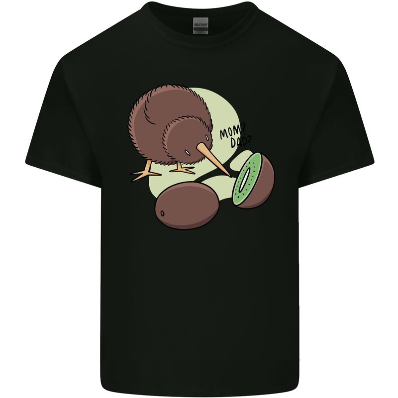 Funny Kiwi Fruit Bird Mom Dad Kids T-Shirt Childrens Black