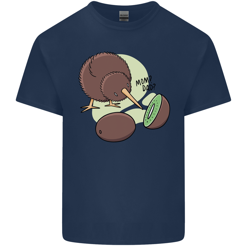 Funny Kiwi Fruit Bird Mom Dad Kids T-Shirt Childrens Navy Blue