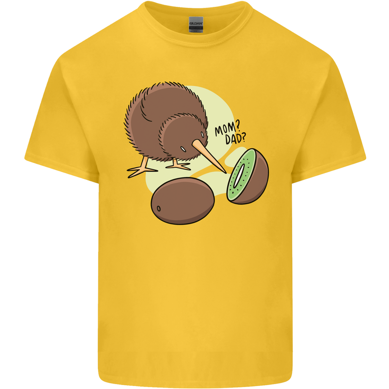 Funny Kiwi Fruit Bird Mom Dad Kids T-Shirt Childrens Yellow