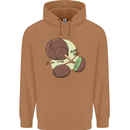 Funny Kiwi Fruit Bird Mom Dad Mens 80% Cotton Hoodie Caramel Latte