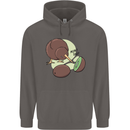 Funny Kiwi Fruit Bird Mom Dad Mens 80% Cotton Hoodie Charcoal