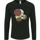 Funny Kiwi Fruit Bird Mom Dad Mens Long Sleeve T-Shirt Black