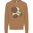 Funny Kiwi Fruit Bird Mom Dad Mens Sweatshirt Jumper Caramel Latte